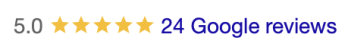 TKD Wellness 5 star google reviews